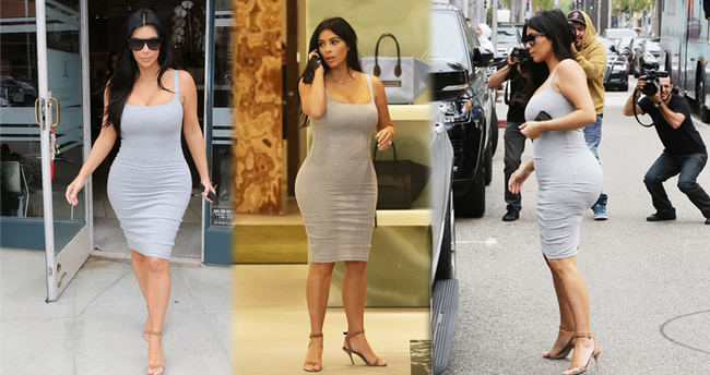 Kim Kardashian öyle bir şey giydi ki Kim Kardashian öyle bir şey giydi ki