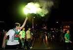 Bursaspor taraftarı şehir turu attı 