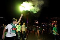 Bursaspor taraftarı şehir turu attı
