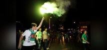 Bursaspor taraftarı şehir turu attı 