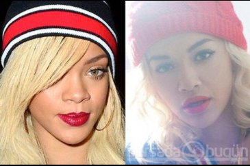 Rihanna'yı taklit ediyor