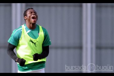 Bursaspor'da neşeli antrenman