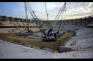 Timsah Arena hızla yükseliyor