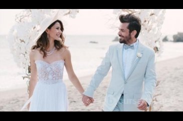Beren Saat ve Kenan Doğulu'nun düğününden ilk kareler
