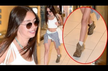 Neslihan Atagül alışverişte