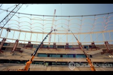 Timsah Arena'da çalışmalar hız kazandı