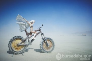 Nevada Çölünde yıllık sanat festivali...