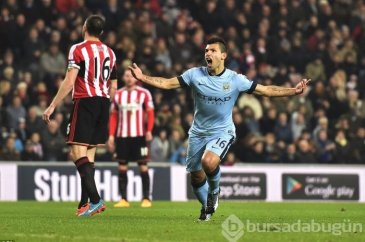 Sergio Agüero'dan muhteşem performans