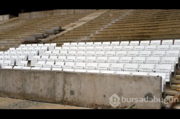 Timsah Arena'nın koltuk montajına başlandı