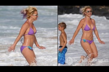 Britney Spears tatilde çoştu
