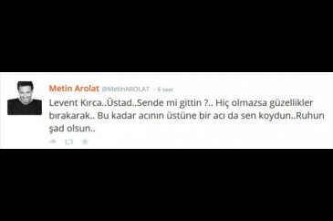 Ünlüler Levent Kırca'nın ardından ne dedi?