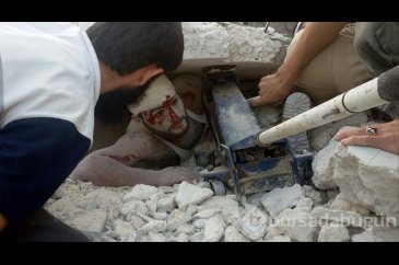 Rus uçakları Halep'in Hayan beldesini vurdu