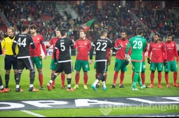 Lokomotiv Moskova-Beşiktaş karşılaşmasından kareler