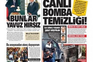 Gazete manşetleri (27 Ekim 2015)