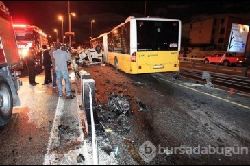 Metrobüs yolunda feci kaza: 5 ölü, 5 yaralı