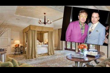 Elton John ve eşi David Furnish'in muhteşem villası