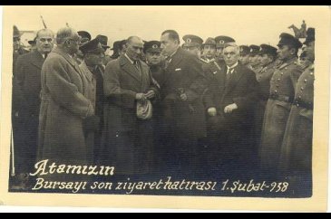 Yüce önder Atatürk ve Bursa fotoğrafları