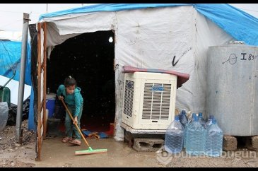 Irak'taki sığınmacıların yağmur çilesi