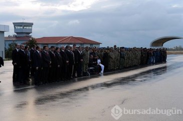 Hain saldırıda şehit düşen astsubay için tören düzenlendi
