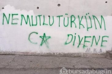 Silvan'da "Ne mutlu Türküm diyene" yazısını bakın ne yaptılar