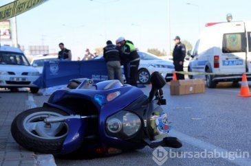 Bursa'da polis memuru motosikletiyle kamyonun altında kaldı!