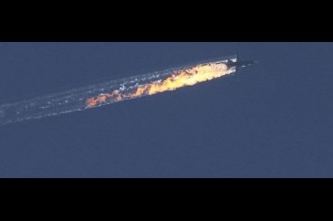 Düşürülen Rus savaş uçağı dış basında