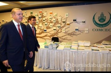 Erdoğan, "Hat Şaheserleri Sergisi"ni gezdi