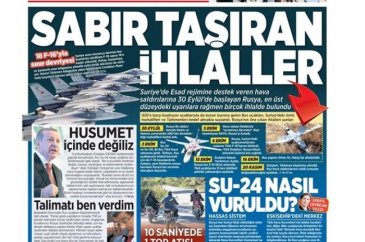 26 Kasım 2015 gazete manşetleri