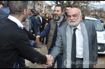 Diriliş ekibi Bursa Geyikli Baba'nın huzurunda	