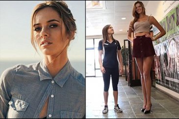 Fazla uzun olmaktan şikayetçi model