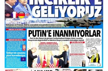 Gazete manşetleri (02 Aralık 2015)