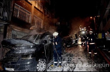 Beyoğlu'da 6 araç kundaklandı