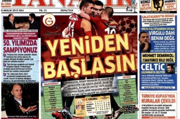 Gazete manşetleri (08 Aralık 2015)