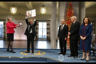 Aziz Sancar'ın ödül aldığı Nobel Ödül Töreni'nden kareler	