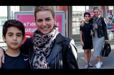 Annesinin boyuna yetişti