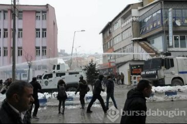 Hakkari'de izinsiz gösteriye müdahale edildi!	