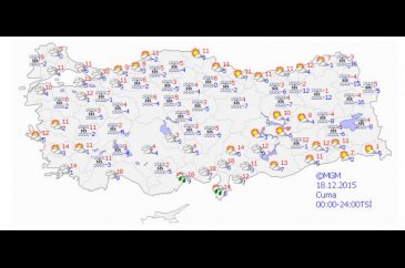 Hafta sonu hava nasıl olacak (18-22 Aralık 2015)	