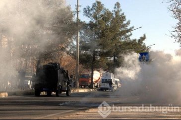 Sur'da yürüyüşe polis müdahalesi!