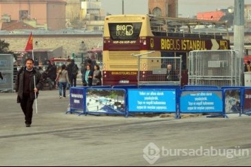 Taksim Meydanı'nda yılbaşı öncesi bariyerli önlem