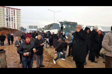 Güvenlik güçleri konvoya izin vermedi