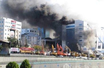 Maltepe'de otel yangını