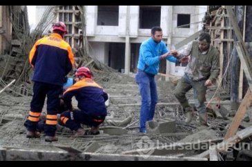 İnşaatta göçük!
