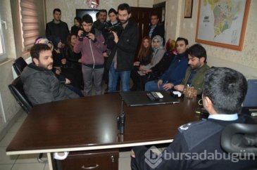 Siirtli gençler polise moral ziyaretinde bulundu