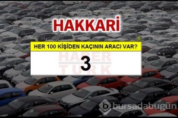 Kişi başına ne kadar araç düşüyor?
