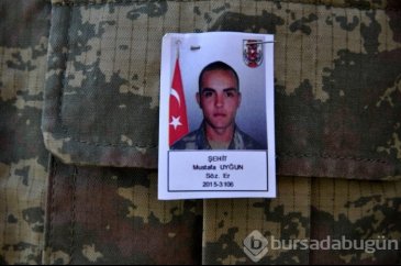 Şehit Mustafa Uyğun'a veda
