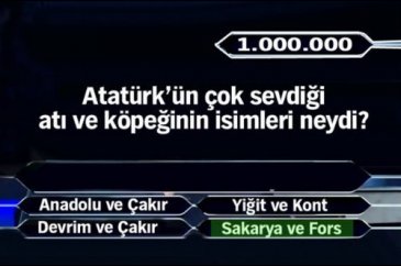 1 milyon liralık 11 final sorusu	