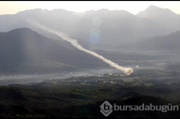 Derecik'te obüsler Balkaya Dağları'nda PKK hedeflerini vurdu