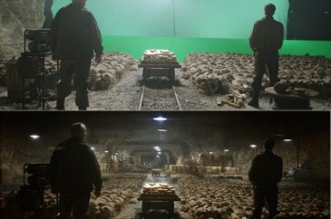 Görsel efektlerden önce ve sonra 11 film karesi