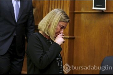 Avrupa'nın en üst yetkilisi Mogherini gözyaşlarını tutamadı