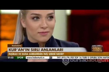 Güzel sunucu ilahiyatçı konuğunun söylediklerine hüngür hüngür ağladı
